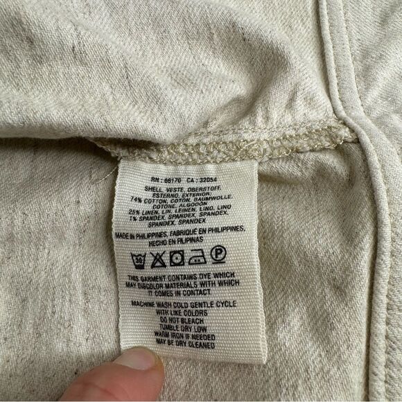 Anthropologie Hei Hei Ladder Linen Cut Out Jacket Size M/L - Picture 15 of 16